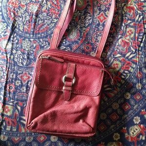Pink Leather Fossil purse